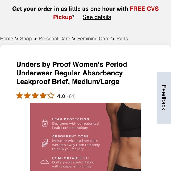 Unders by proof. Say goodbye to liners and pads - Picture 6 of 11